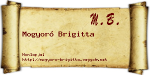 Mogyoró Brigitta névjegykártya
