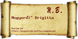 Mogyoró Brigitta névjegykártya