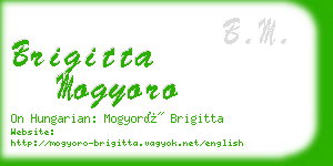 brigitta mogyoro business card